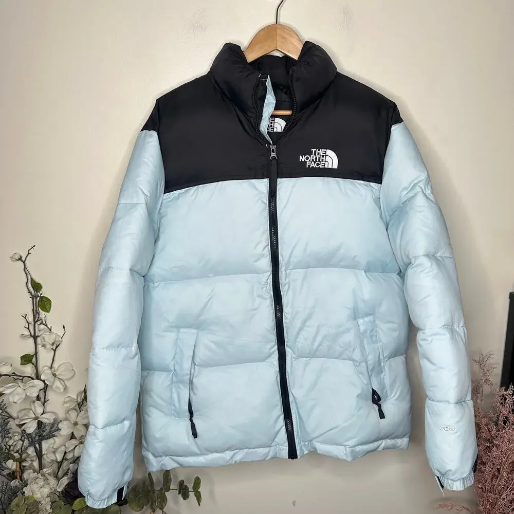 THE NORTH FACE 1996 Retro Nuptse Puffer Jacket Light Sky Blue Sz XXL